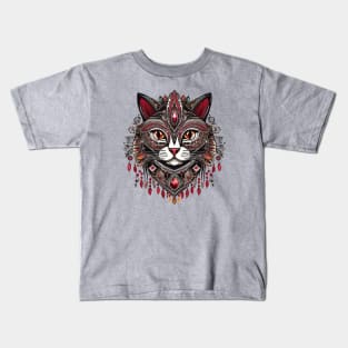 Regal Feline Aura Kids T-Shirt